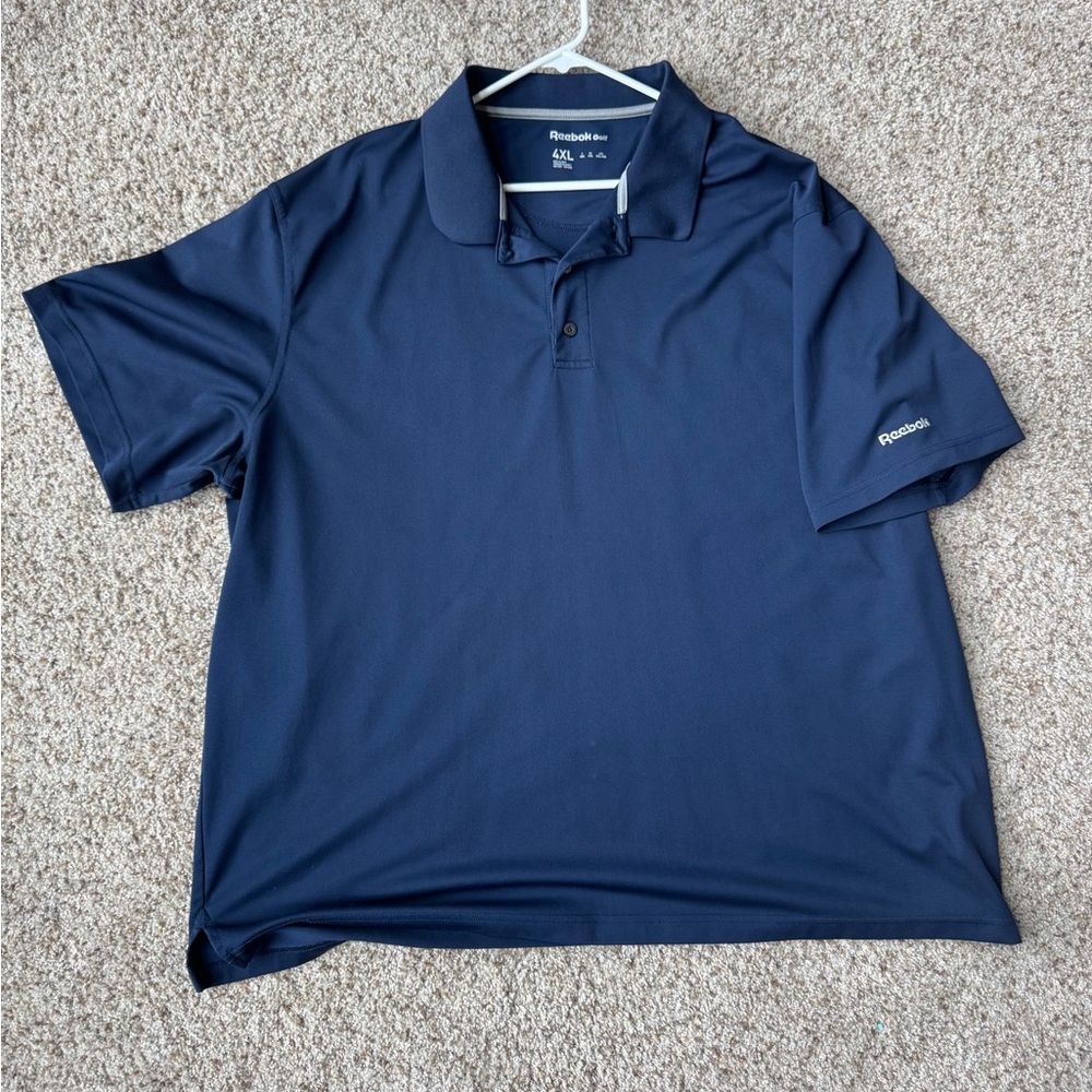 Reebok Golf Men's Navy Polo Shirt Speed Wick 4XL